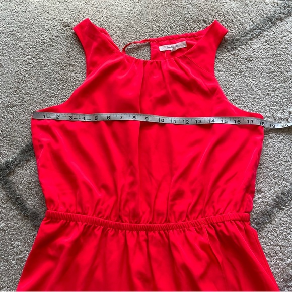 Athleta Martinque Dress Bright Coral Mini Sleeveless Elastic Waist medium - Picture 8 of 12